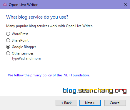 Open Live Writer 安装时的截图-1