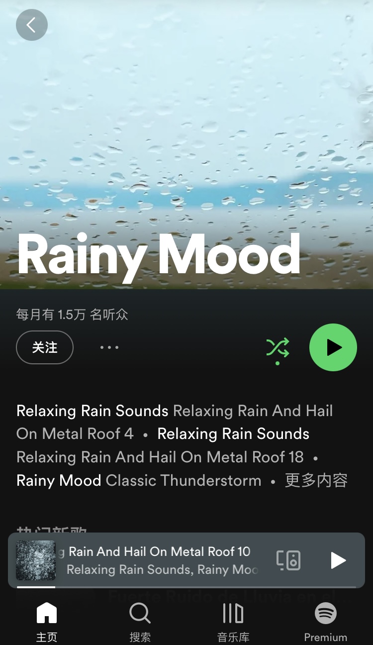rainy mood 截图